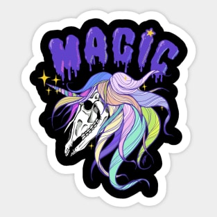 Unicorn Skull Sticker